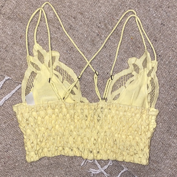 *HOST PICK* Free People FP One Adella yellow lace Bralette - Picture 5 of 6